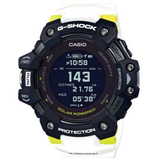 ΡΟΛΟΙ CASIO GBD-H1000-1A7ER CASIO G-Shock  GPS - Heart Rate Solar Chronograph White Rubber Strap