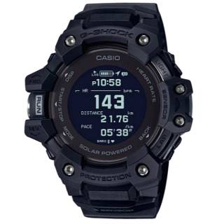 ΡΟΛΟΙ CASIO GBD-H1000-1ER CASIO G-Shock  GPS - Heart Rate Solar Chronograph Black Rubber Strap