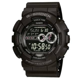 ΡΟΛΟΙ CASIO  GD-100-1BER CASIO G-SHOCK Digital Chronograph Black Rubber Strap