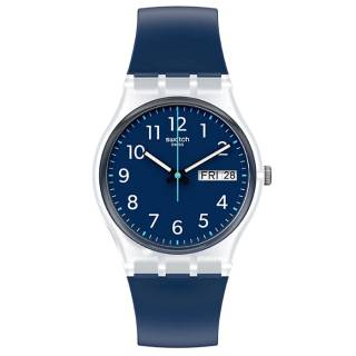 ΡΟΛΟΙ SWATCH GE725 SWATCH Gents Rinse Repeat Navy Blue Plastic Strap