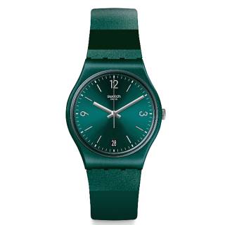 ΡΟΛΟΙ SWATCH GG408 Swatch Gent Cyberalda Green Silicone Strap