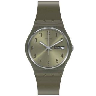 ΡΟΛΟΙ SWATCH GG712 SWATCH Gents Pearlygreen Khaki Silicone Strap