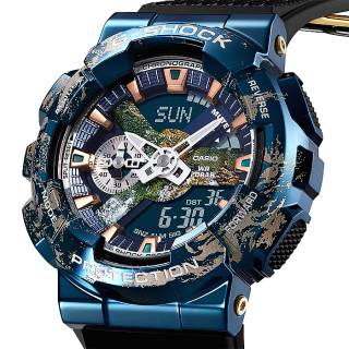 ΡΟΛΟΙ CASIO GM-110EARTH-1AER CASIO G-Shock Planet Earth Limited Edition Blue Rubber Strap