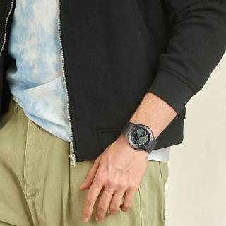 ΡΟΛΟΙ CASIO GM-2100B-3AER G-SHOCK Chronograph Khaki Rubber Strap