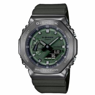 ΡΟΛΟΙ CASIO GM-2100B-3AER G-SHOCK Chronograph Khaki Rubber Strap