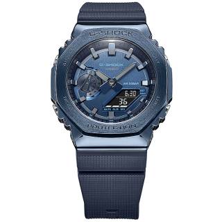 ΡΟΛΟΙ CASIO  GM-2100N-2AER CASIO G-SHOCK Chronograph Blue Rubber Strap