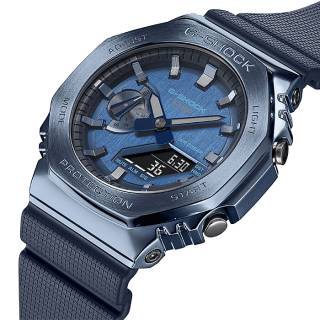 ΡΟΛΟΙ CASIO  GM-2100N-2AER CASIO G-SHOCK Chronograph Blue Rubber Strap