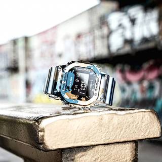 ΡΟΛΟΙ CASIO  GM-5600SS-1ER CASIO G-Shock Street Style Limited Edition Multicolor Rubber Strap