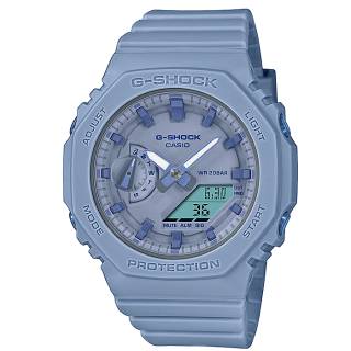 ΡΟΛΟΙ CASIO GMA-S2100BA-2A2ER G-SHOCK Dual Time Chronograph Light Blue Rubber Strap