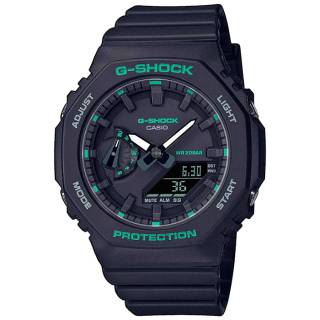 ΡΟΛΟΙ CASIO GMA-S2100GA-1AER G-SHOCK Dual Time Chronograph Black Rubber Strap