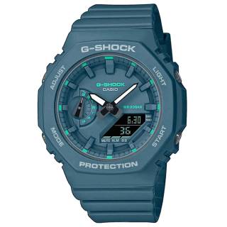 ΡΟΛΟΙ CASIO GMA-S2100GA-3AER G-SHOCK Dual Time Chronograph Blue Rubber Strap