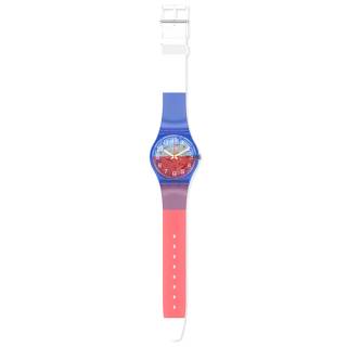 ΡΟΛΟΙ SWATCH GN275 SWATCH Gents Verre-Toi Multicolor Plastic Strap