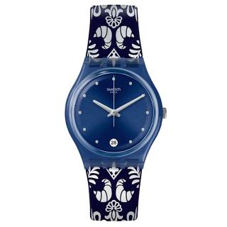 ΡΟΛΟΙ SWATCH GN413 SWATCH Knightliness Calife Two Tone Silicone Strap