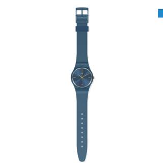 ΡΟΛΟΙ SWATCH GN417 SWATCH Gents Pearlyblue Blue Silicone Strap