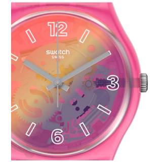 ΡΟΛΟΙ SWATCH GP174 SWATCH Gents Orange Disco Fever Pink Silicone Strap