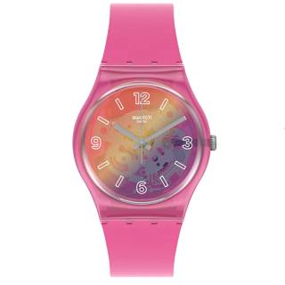 ΡΟΛΟΙ SWATCH GP174 SWATCH Gents Orange Disco Fever Pink Silicone Strap