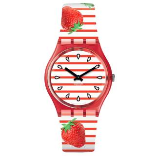 ΡΟΛΟΙ SWATCH GR177 SWATCH Toile Fraisee Multicolor Silicone Strap