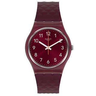 ΡΟΛΟΙ SWATCH GR184  SWATCH Rednel Bordeaux Silicone Strap