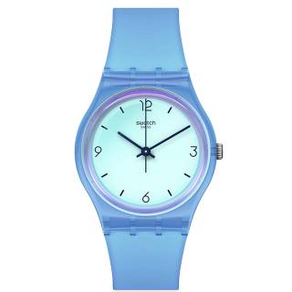 ΡΟΛΟΙ SWATCH  GS165 SWATCH Gent Swan Ocean Blue Silicone Strap