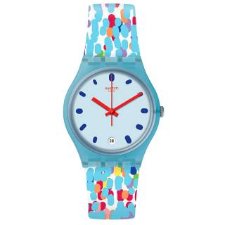 ΡΟΛΟΙ SWATCH  GS401 SWATCH Prikket Multicolor Silicone Strap