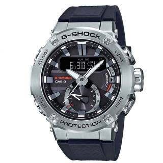 ΡΟΛΟΙ CASIO  GST-B200-1AER CASIO G-SHOCK Solar Chronograph Black Rubber Strap