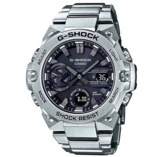 ΡΟΛΟΙ  CASIO GST-B400D-1AER CASIO G-SHOCK Solar Smartwatch Silver Stainless Steel Bracelet