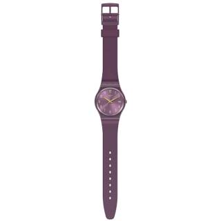 ΡΟΛΟΙ SWATCH GV403 SWATCH Gents Pearlypurple Purple Silicone Strap