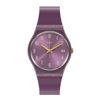 ΡΟΛΟΙ SWATCH GV403 SWATCH Gents Pearlypurple Purple Silicone Strap