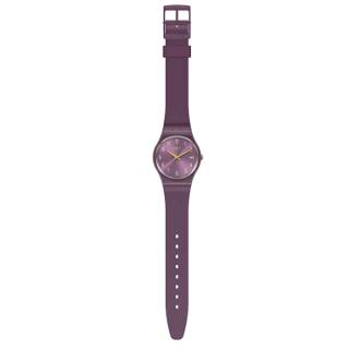 ΡΟΛΟΙ SWATCH GV403 SWATCH Gents Pearlypurple Purple Silicone Strap