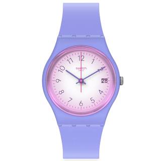 ΡΟΛΟΙ SWATCH  GV404  SWATCH Sky Shades Violet Silicone Strap