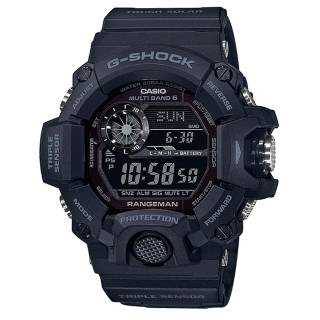 ΡΟΛΟΙ CASIO  GW-9400-1BER CASIO G-Shock Rangeman Solar Chronograph Black Rubber Strap