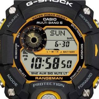 ΡΟΛΟΙ CASIO  GW-9400Y-1ER G-SHOCK Master of G-Land Rangeman Tough Solar Chronograph Black Rubber Strap