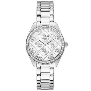 ΡΟΛΟΙ GUESS  GW0001L1 GUESS Ladies Crystals Silver Stainless Steel Bracelet