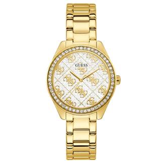 ΡΟΛΟΙ GUESS  GW0001L2 GUESS Ladies Crystals Gold Stainless Steel Bracelet