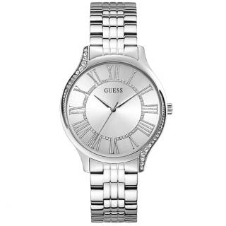 ΡΟΛΟΙ GUESS GW0024L1 GUESS Ladies Crystals Silver Stainless Steel Bracelet