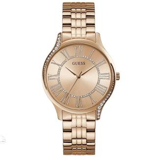 ΡΟΛΟΙ GUESS GW0024L3 GUESS Ladies Crystals Rose Gold Stainless Steel Bracelet