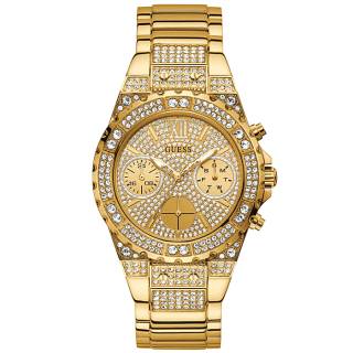 ΡΟΛΟΙ GUESS  GW0037L2 GUESS Crystals Gold Stainless Steel Multifunction