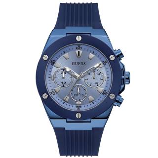 ΡΟΛΟΙ GUESS  GW0057G3 GUESS Mens Blue Rubber Strap