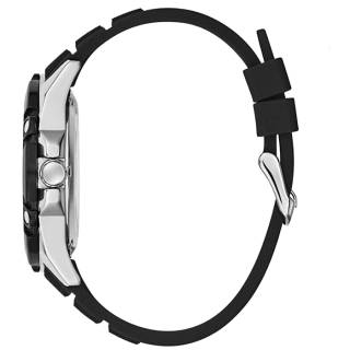 ΡΟΛΟΙ GUESS  GW0061G1 GUESS Bolt Automatic Black Rubber Strap