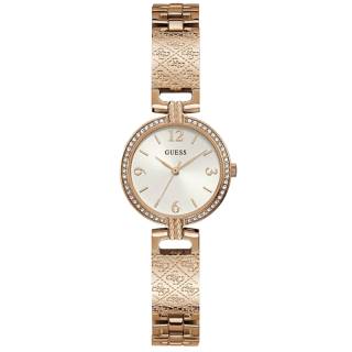 ΡΟΛΟΙ GUESS  GW0112L3 GUESS Mini Luxe Crystals Rose Gold Stainless Steel Bracelet