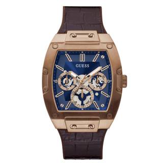 ΡΟΛΟΙ GUESS  GW0202G2  Guess Phoenix Brown Leather Strap