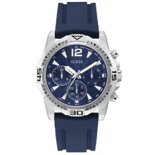 ΡΟΛΟΙ GUESS  GW0211G1 GUESS Commander Chronograph Blue Rubber Strap