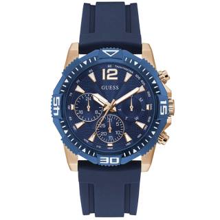 ΡΟΛΟΙ GUESS  GW0211G4 GUESS Commander Chronograph Blue Rubber Strap