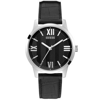 ΡΟΛΟΙ GUESS  GW0250G1 GUESS Campbell Black Leather Strap