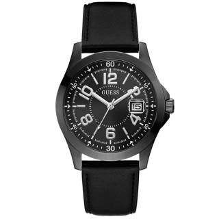 ΡΟΛΟΙ GUESS  GW0251G2 GUESS Deck Black Leather Strap