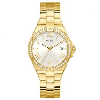 ΡΟΛΟΙ GUESS  GW0286L2 GUESS Harper Crystals Gold Stainless Steel Bracelet