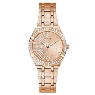 ΡΟΛΟΙ GUESS  GW0312L3 GUESS Afterglow  Crystals Rose Gold Stainless Steel Bracelet