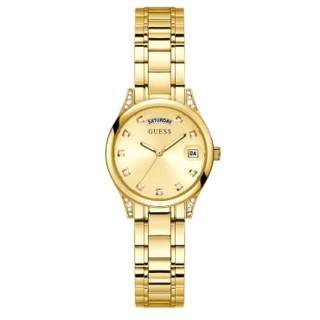 ΡΟΛΟΙ GUESS   GW0385L2 GUESS Mini Aura Crystals Gold Stainless Steel Bracelet