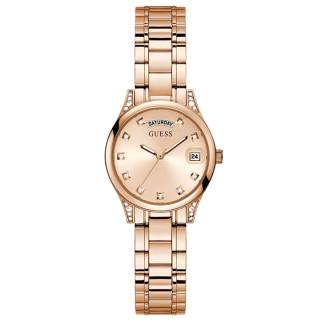 ΡΟΛΟΙ GUESS  GW0385L3 GUESS Mini Aura Crystals Rose Gold Stainless Steel Bracelet