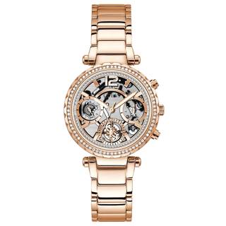 ΡΟΛΟΙ GUESS  GW0403L3 GUESS Solstice Crystals Rose Gold Stainless Steel Bracelet